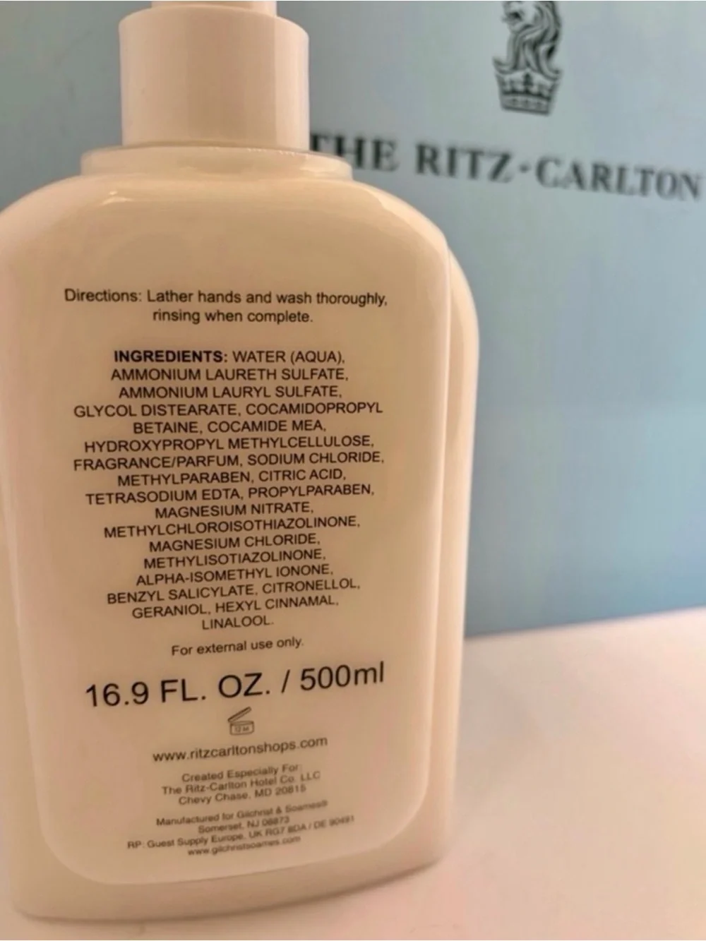 Ritz Carlton Hand Soap